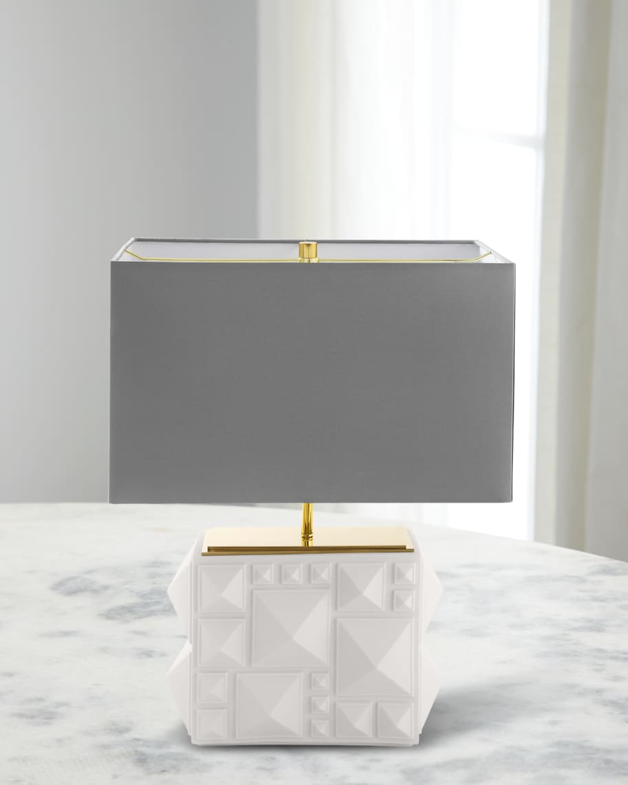 Image 1 of 3: Charade Studded 2-Light Table Lamp, 21"