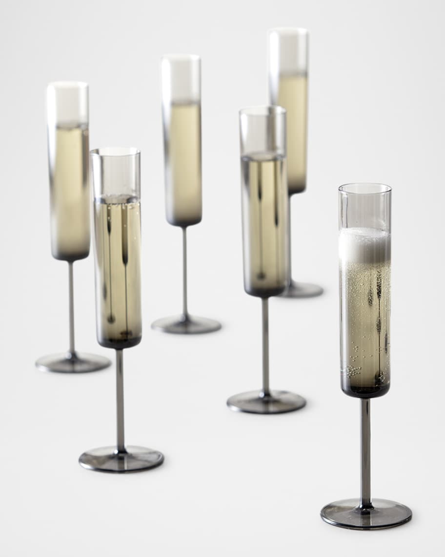 Image 2 of 2: Urbo Outdoor 6 oz. Champagne Flutes, Set of 6