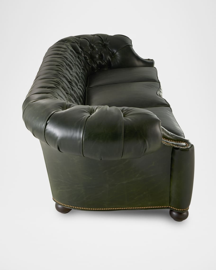 Image 3 of 6: Julian Leather Club Sofa, 100"