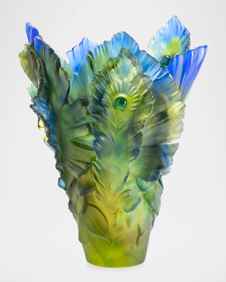 Image 1 of 2: Fleur de Paon Exotique Large Vase