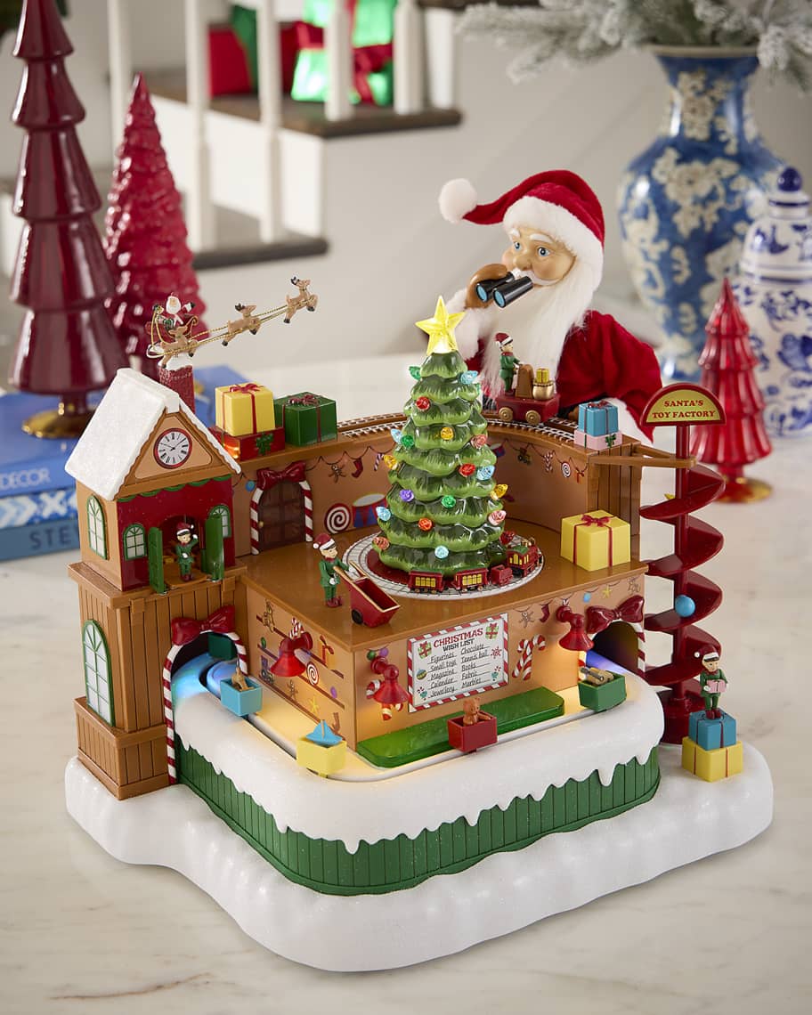 Mr Christmas Santa's Toy Factory Christmas Decor | Horchow