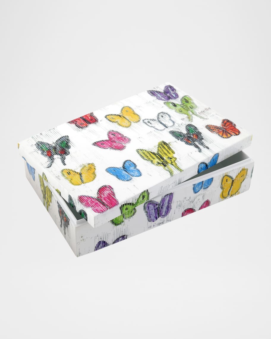 Image 2 of 2: Butterfly Dance Lacquer Box