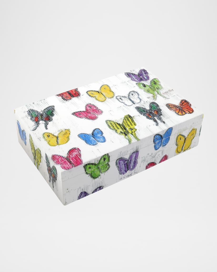 Image 1 of 2: Butterfly Dance Lacquer Box