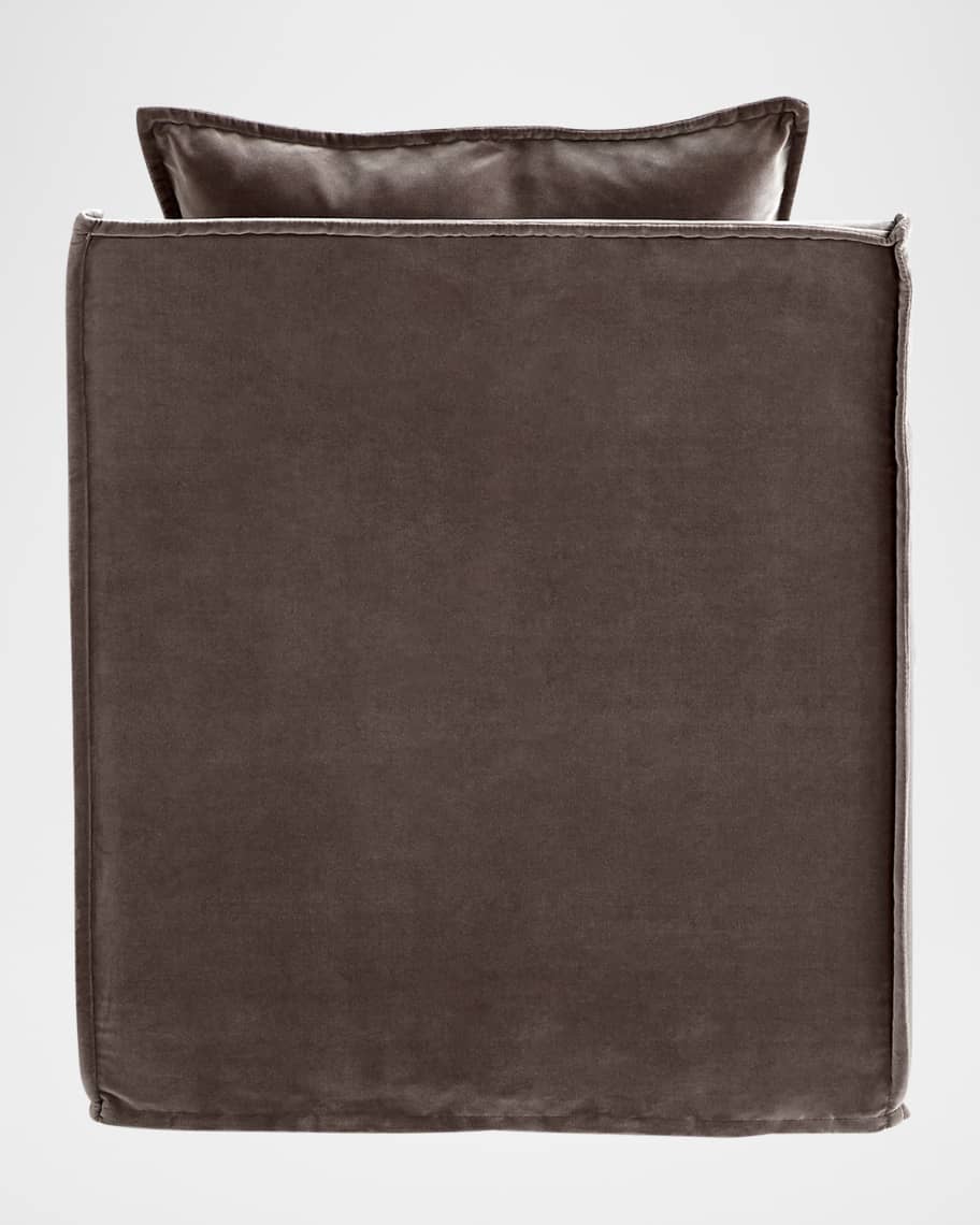 Image 3 of 5: Wrinnie Velvet Swivel Chair