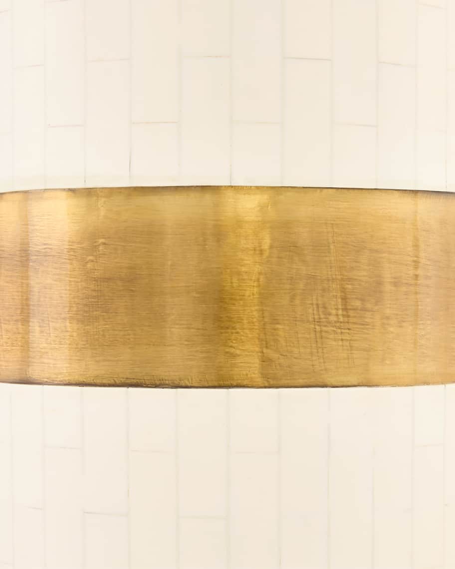Image 2 of 6: Dorian Faux Bone Accent Table