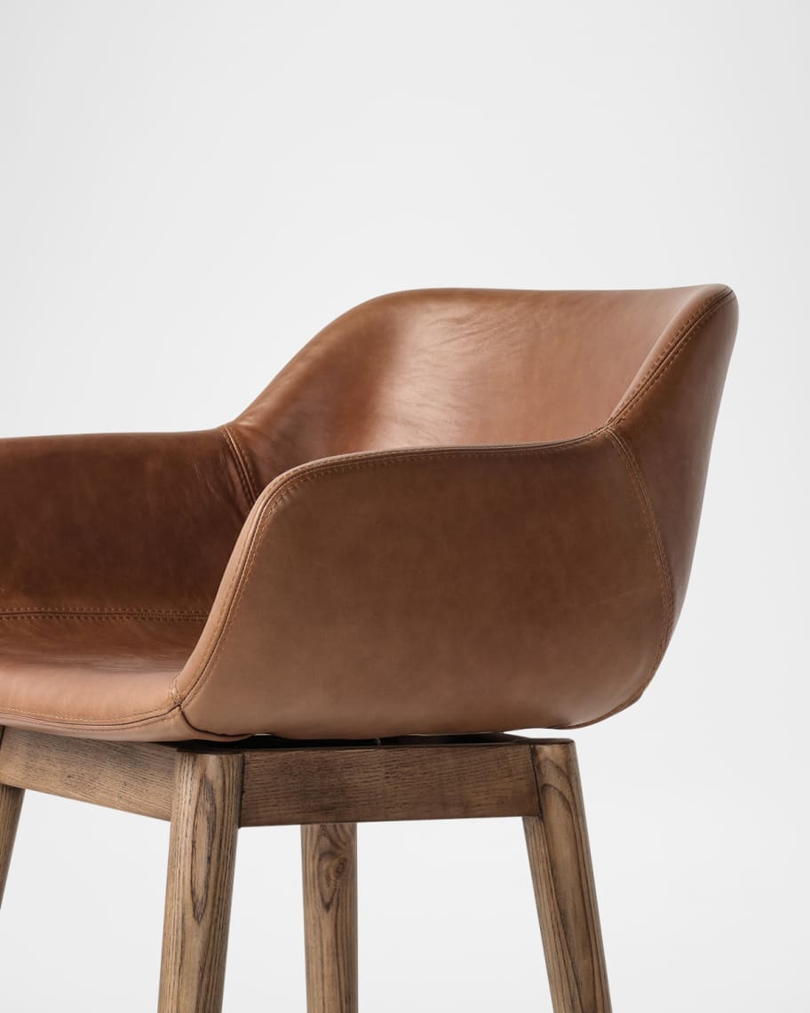 Image 3 of 4: Hannah Swivel 30.5" Bar Stool