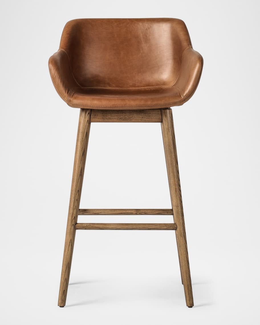 Image 1 of 4: Hannah Swivel 30.5" Bar Stool