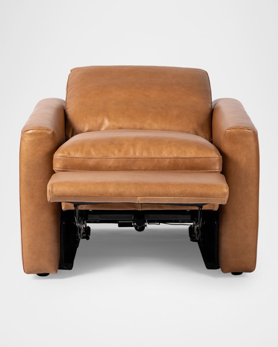 Image 3 of 8: Tillery Leather Power Recliner Chair