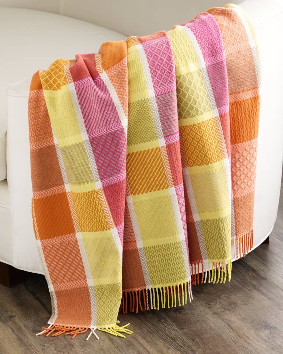 Image 1 of 4: Golbourne Wool-Blend Throw, 51" x 75"
