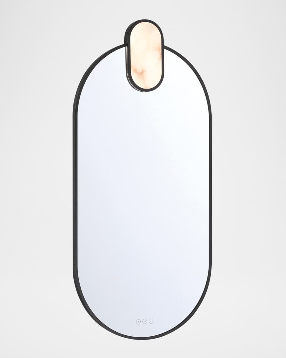 Image 2 of 4: Mrissa 45" LED Lighted Mirror, Black