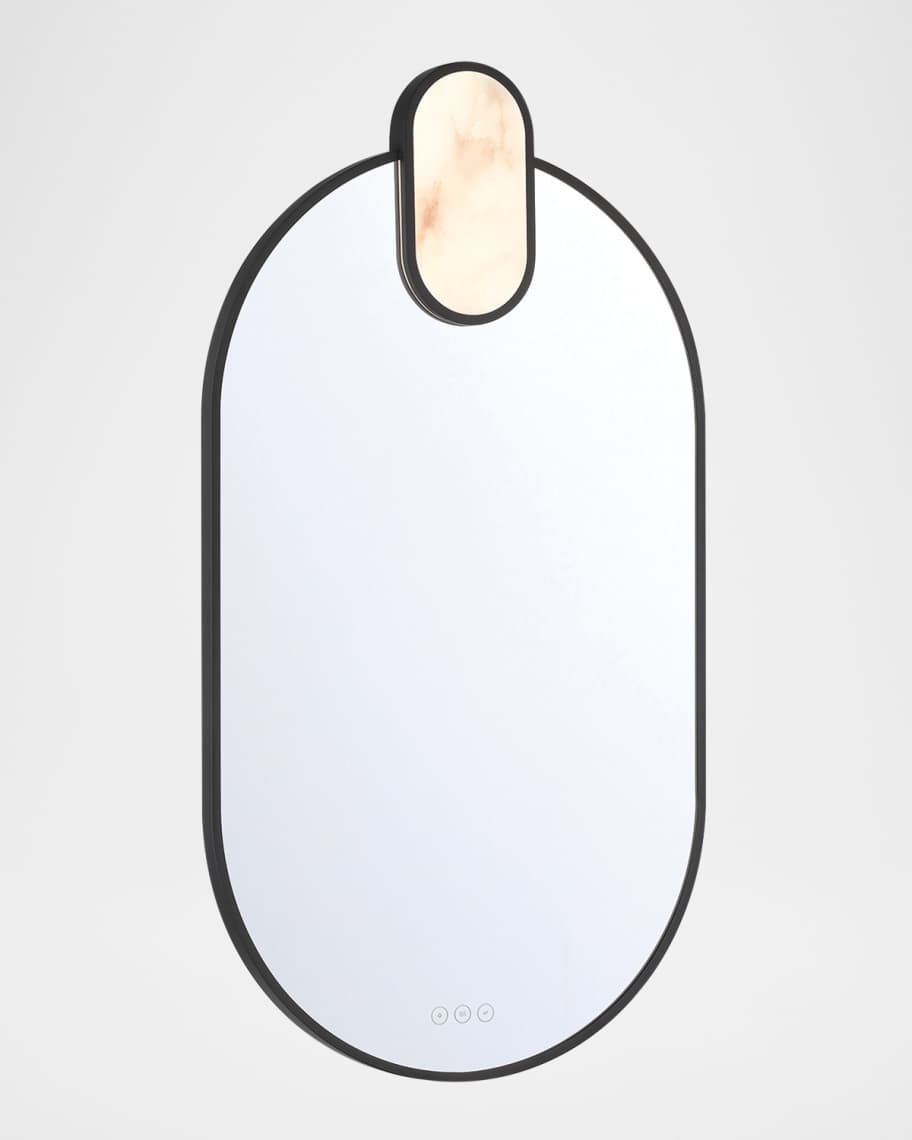 Image 2 of 6: Mrissa 39" LED Lighted Mirror, Black