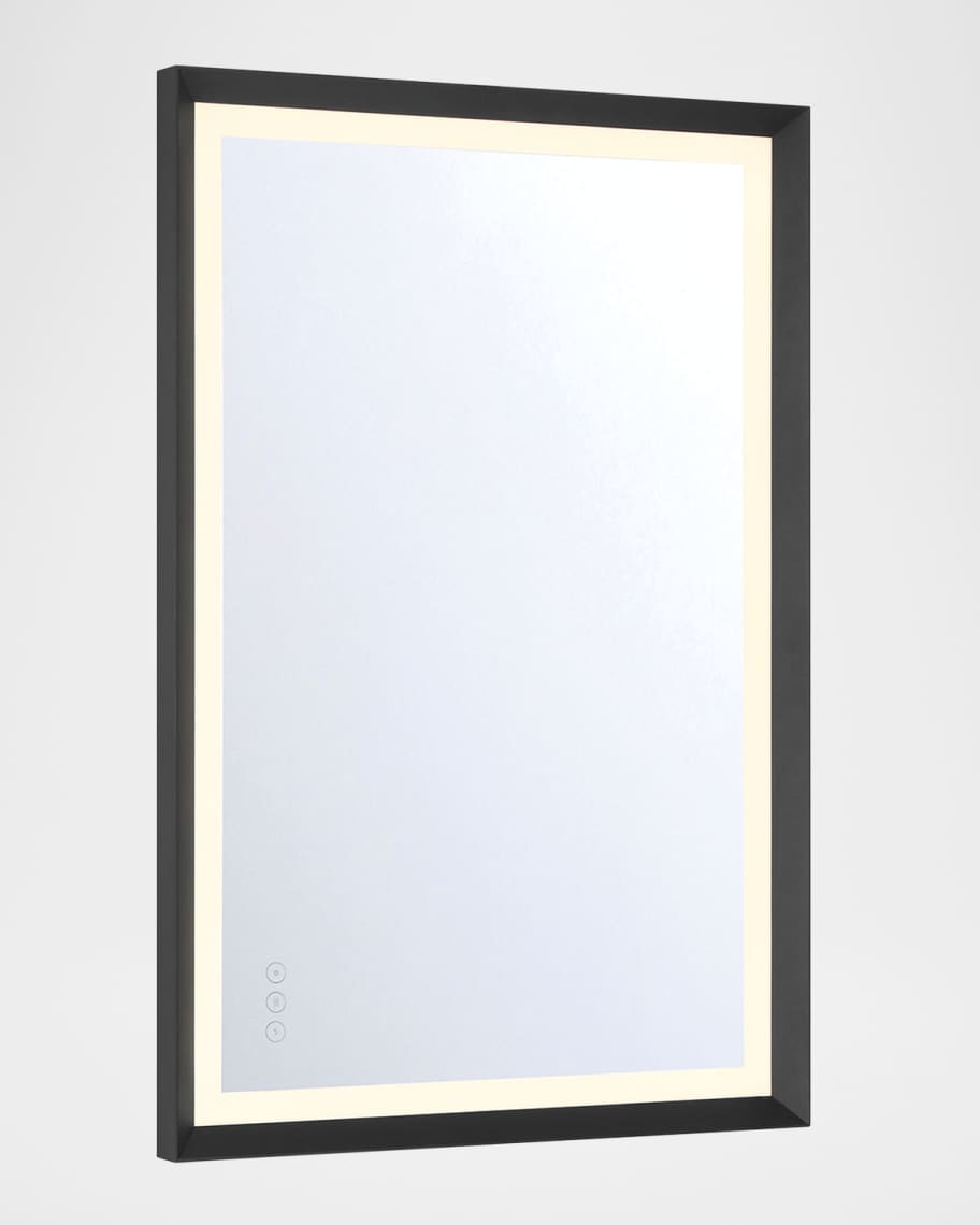 Image 2 of 5: Artell 36" LED Lighted Mirror, Black