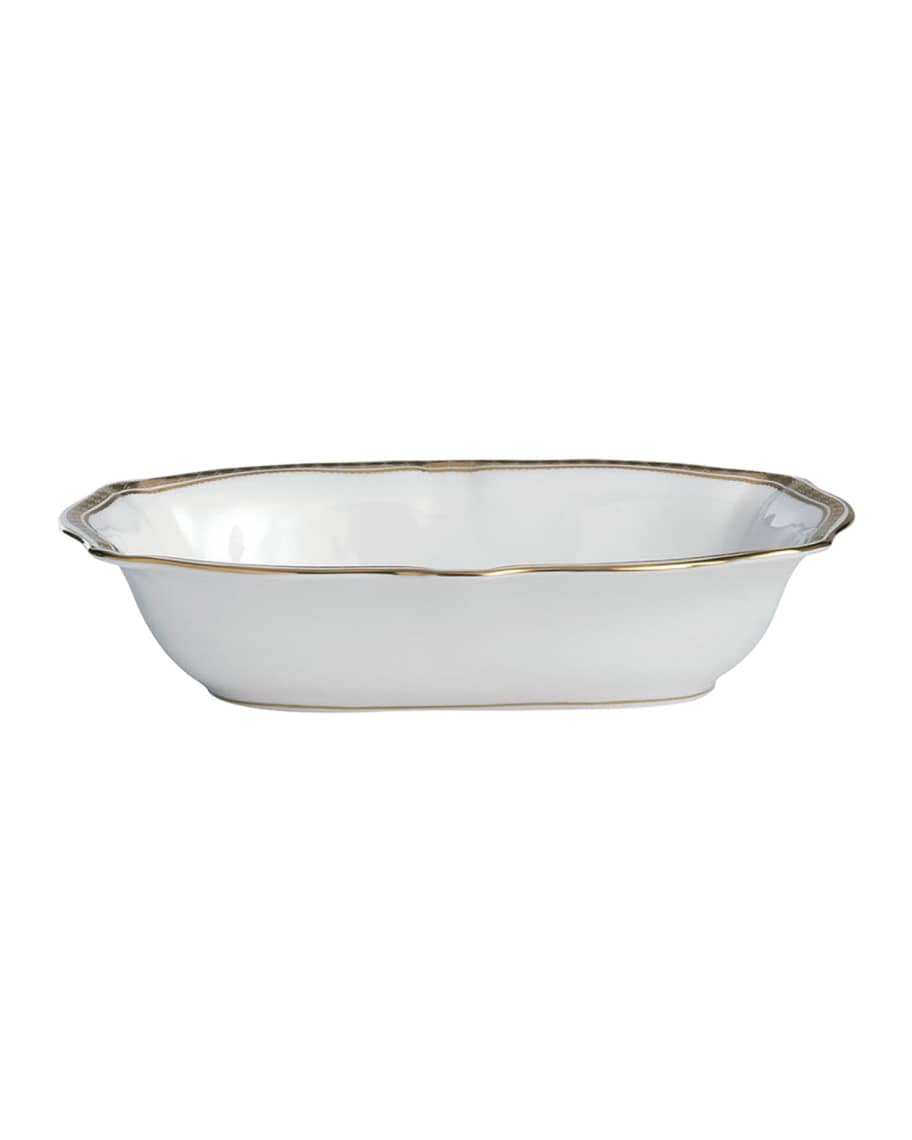 Image 1 of 1: Carlton Gold Open Vegetable Bowl