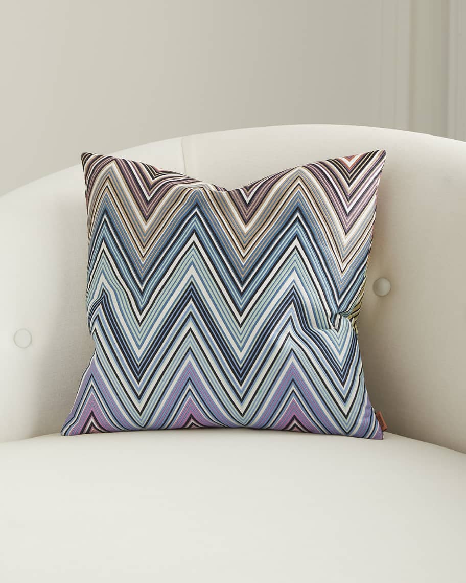 Image 1 of 1: Kew Chevron Decorative Pillow, 16" Square