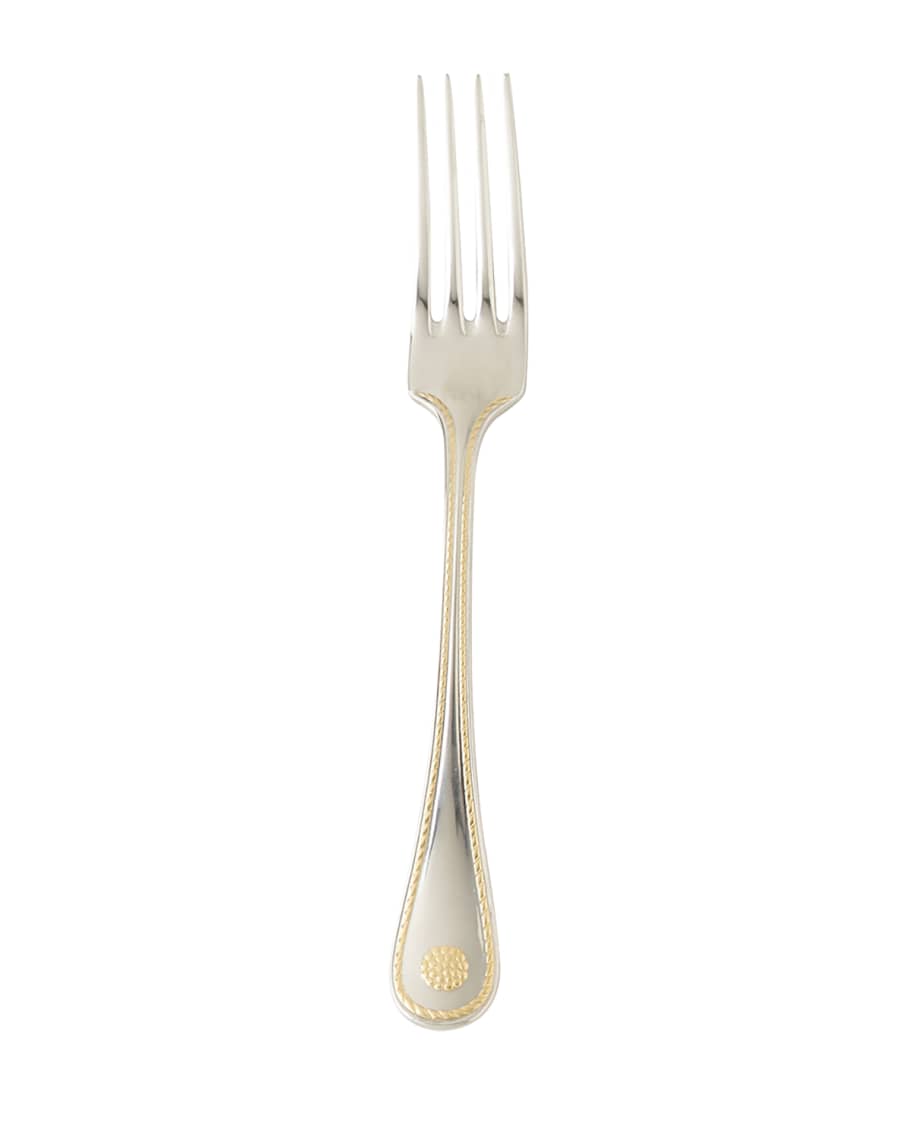Image 1 of 1: Berry & Thread Bright Satin with Gold Accents Salad Fork