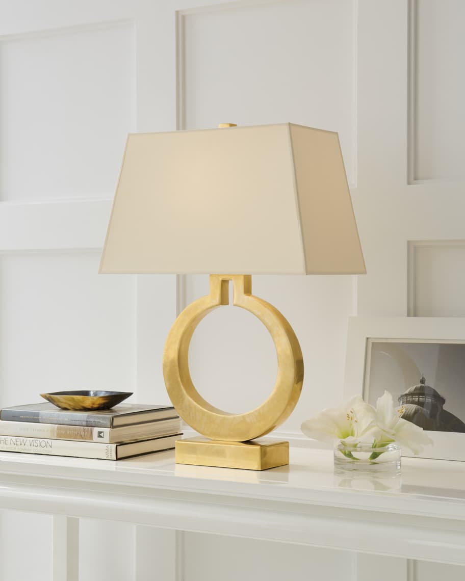 Large Ring Table Lamp By Chapman & Myers