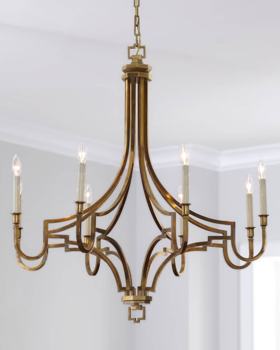 E. F. Chapman Mykonos 37 Inch 8 Light Chandelier By Visual Comfort