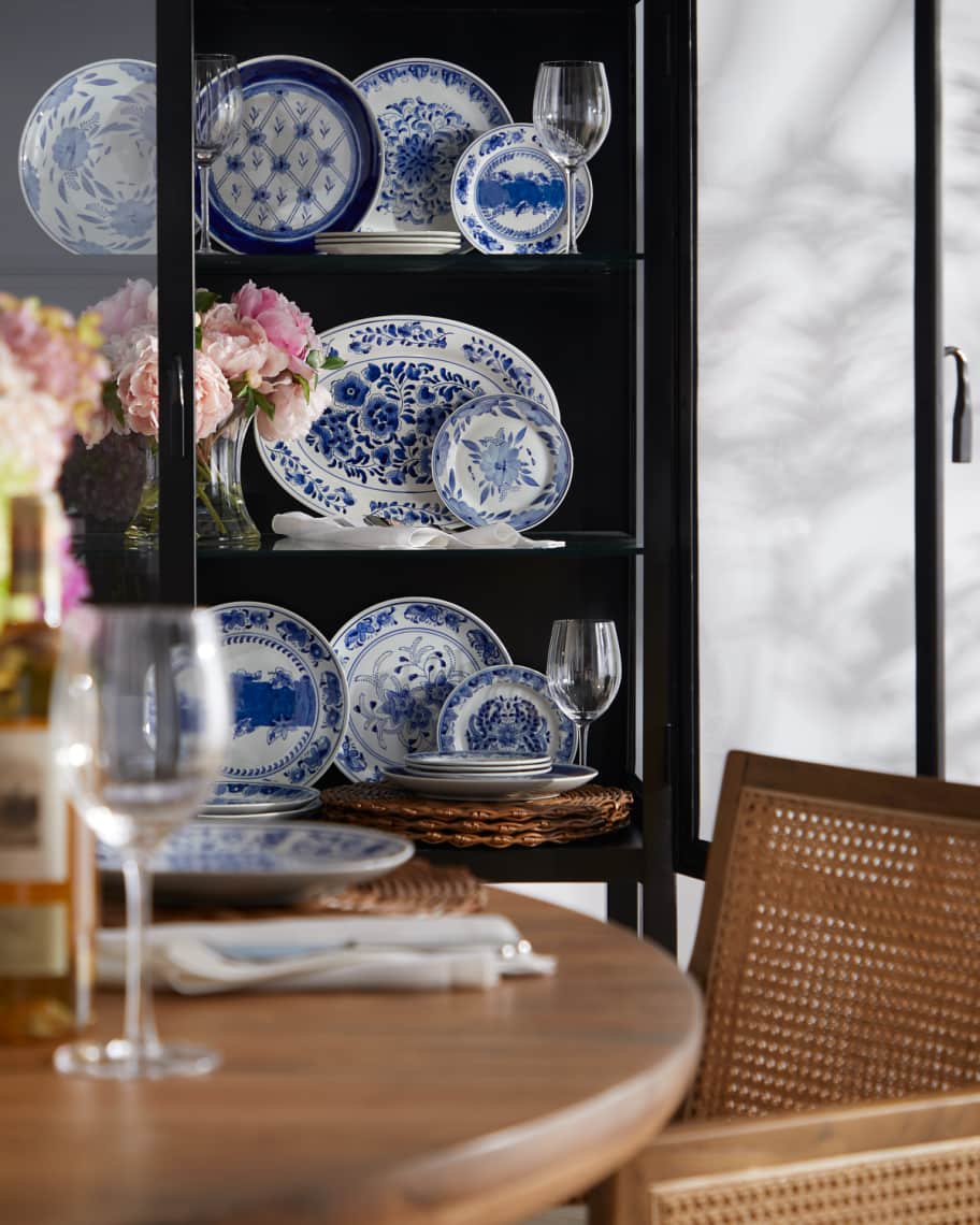 Image 2 of 2: Set of 12 Assorted Blue & White Dinner Plates