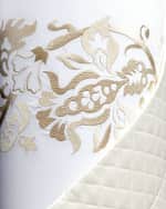 Image 1 of 2: Sferra Full/Queen Plumes Embroidered Duvet Cover