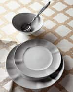 Image 1 of 4: Neiman Marcus 12-Piece Platinum Brushstroke Dinnerware Set