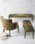 Image 2 of 4: Haute House Peacock Bench, 62"