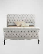 Image 1 of 7: Haute House Silver Tufted California King Bed