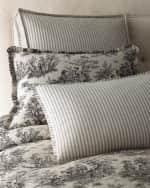 Image 1 of 2: Legacy Sydney Square Toile Pillow with Piping, 18"Sq.