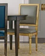 Image 2 of 4: Massoud Ingram Leather Dining Chair, D8