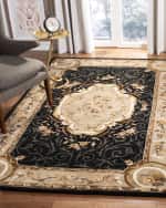 Image 1 of 5: Safavieh Aubusson Night Rug, 5' x 8'