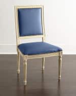 Image 2 of 2: Massoud Ingram Leather Dining Chair, B8