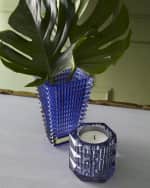 Image 2 of 2: Baccarat Blue Eye Small Rectangular Vase
