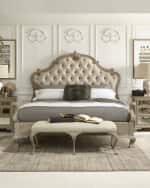 Image 1 of 6: Bernhardt Campania Tufted King Bed