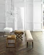 Image 2 of 5: Haute House Gizela Bench 70"