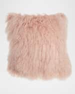 Image 1 of 2: Massoud Blush Tibetan Lamb Pillow