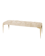 Image 2 of 2: Global Views Paola Hairhide Bench