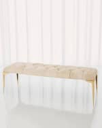 Image 1 of 2: Global Views Paola Hairhide Bench