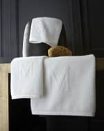 Image 2 of 5: Matouk Auberge Monogrammed Fingertip Towel