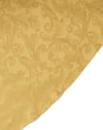 Image 1 of 2: Sferra Acanthus Jacquard Round Tablecloth, 104 "Dia 