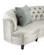 Image 3 of 4: Haute House Mansfield Monroe Tufted Sofa 114"