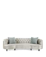 Image 4 of 4: Haute House Mansfield Monroe Tufted Sofa 114"