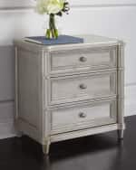 Image 1 of 3: Blissany Three-Drawer Nightstand