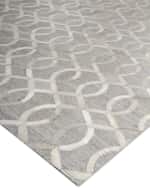 Image 2 of 4: Exquisite Rugs Bowie Berlin Hairhide Rug, 12" x 15"