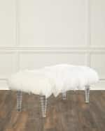 Image 1 of 3: Massoud Kizzy Tibetan Sheepskin Bench