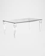 Image 3 of 7: Interlude Home Christelle Acrylic Dining Table