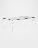 Image 1 of 7: Interlude Home Christelle Acrylic Dining Table