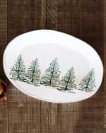 Image 3 of 3: Vietri Lastra Holiday Oval Platter