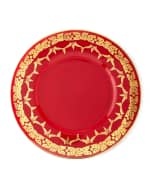 Image 1 of 3: Neiman Marcus Red Oro Bello Charger, Set of 4