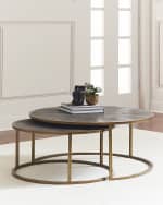 Shagreen shadow box coffee clearance table