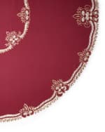 Image 1 of 2: Sferra Ellino 90" Round Tablecloth & 12 Napkins