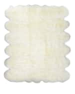Image 4 of 6: Exquisite Rugs Rocco Sheepskin Rug, 10" x 14"